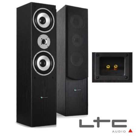 CONJUNTO 2 COLUNAS 3 VIAS HIFI BASS REFLEX 500W LTC