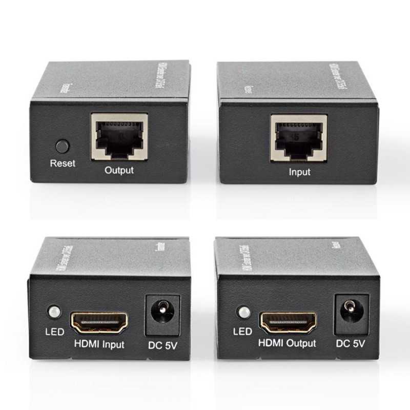 EXTENSOR DE SINAL HDMI VIA RJ45 CAT5E6