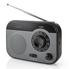 RÁDIO PORTÁTIL AMFM 18W A PILHAS