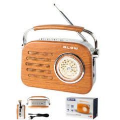 RÁDIO BLUETOOTH AMFM VINTAGE USBSD