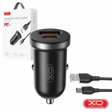 ADAPTADOR ISQUEIRO USBA PD USBC 30W C CABO USBC XO
