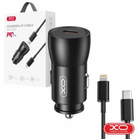 ADAPTADOR ISQUEIRO USBC PD 25W C CABO LIGHTNING 1M XO