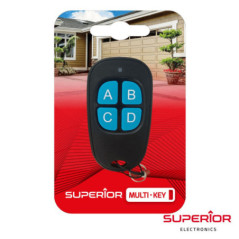 COMANDO GARAGEM UNIVERSAL 4 CANAIS 433MHZ SUPERIOR