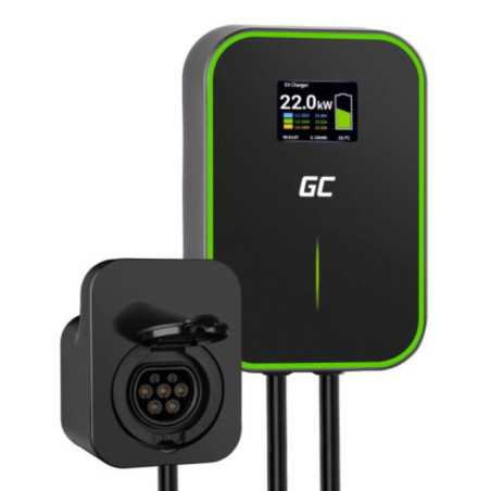CARREGADOR WALLBOX P EV 22KW RFID TIPO2 GREEN CELL