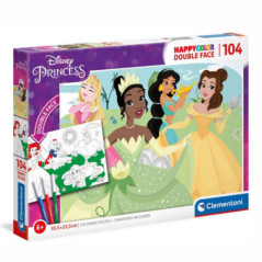 PUZZLE 104PCS 335X235CM P COLORIR PRINCESS CLEMENTONI