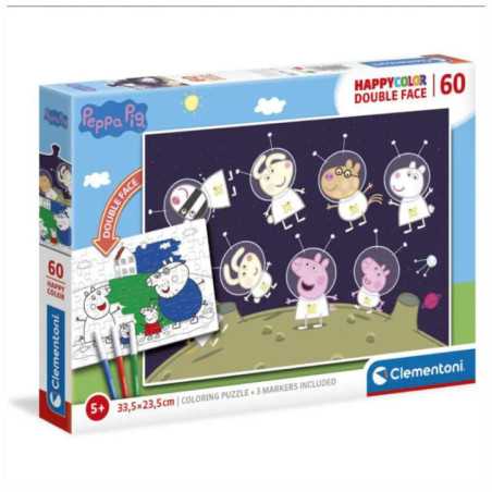 PUZZLE 104PCS 335X235CM P COLORIR PEPPA PIG CLEMENTONI
