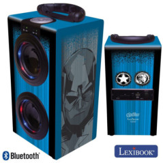 COLUNA BLUETOOTH PORTÁTIL 2X3W USBBTAUXBAT LED AVENGERS