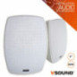 CONJUNTO 2 COLUNAS PASSIVAS 80W 100V IPX5 VSOUND