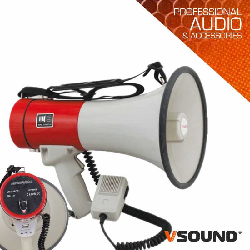 MEGAFONE 20W CUSB MP3 E SIRENE VSOUND