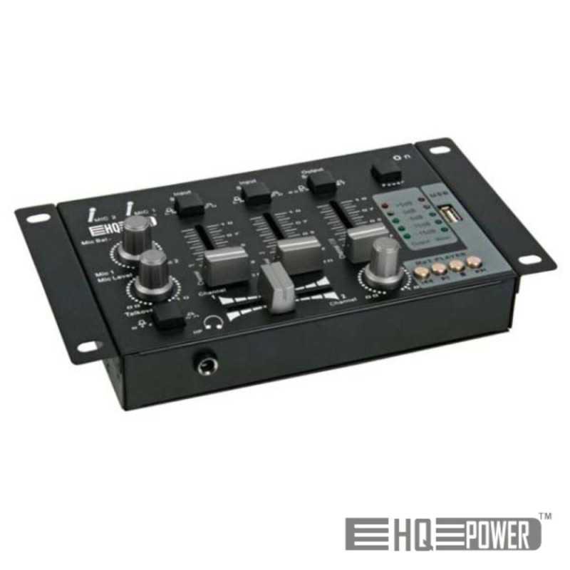 MESA DE MISTURA 2 CANAIS ENTRADA USB HQ POWER