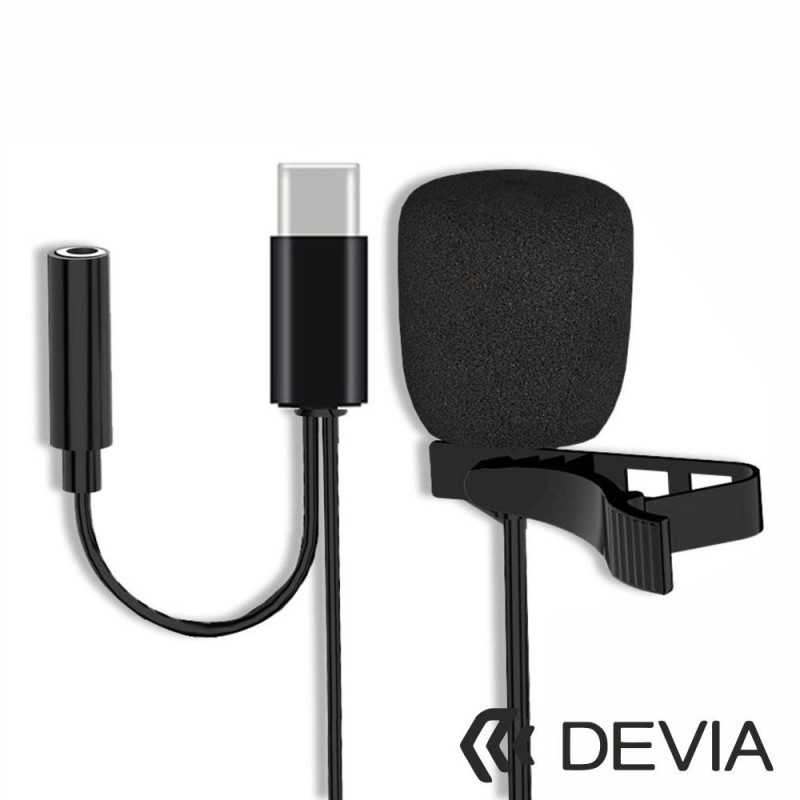 MICROFONE LAPELA P SMARTPHONE USBC DEVIA