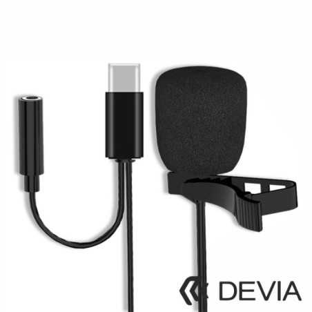 MICROFONE LAPELA P SMARTPHONE USBC DEVIA