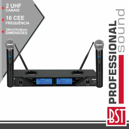 CENTRAL MICROFONE S FIOS 2 CANAIS UHF 16 FREQ CEE BST