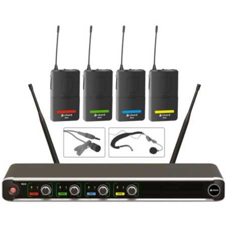 CENTRAL MICROFONE S FIOS 4 CANAIS UHF