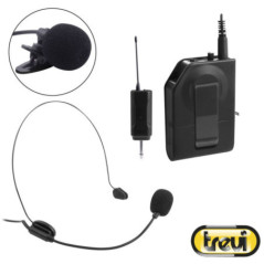 MICROFONE S FIOS C TRANSMISSOR PRETO TREVI