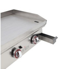 Chapa a gás ARILEX de 60 cm em aço esmerilado de 15 mm (60PGRN)